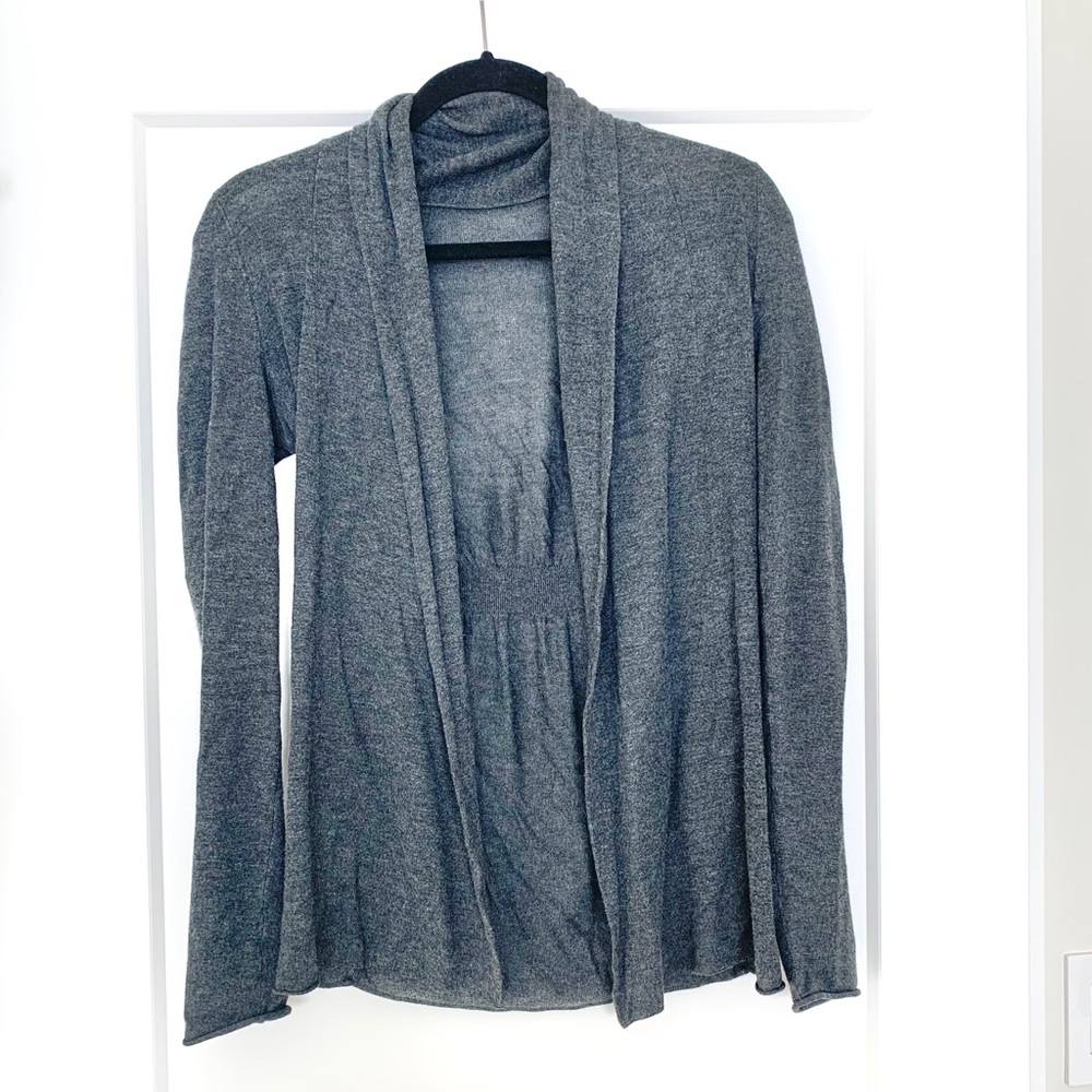 Grey Cardigan Sweater
